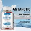 Antarctische krillolie zachte capsules, 1000 mg, met Omega-3, EPA, DHA, fosfolipiden en astaxanthine; Geschikt voor zowel mannen als vrouwen.