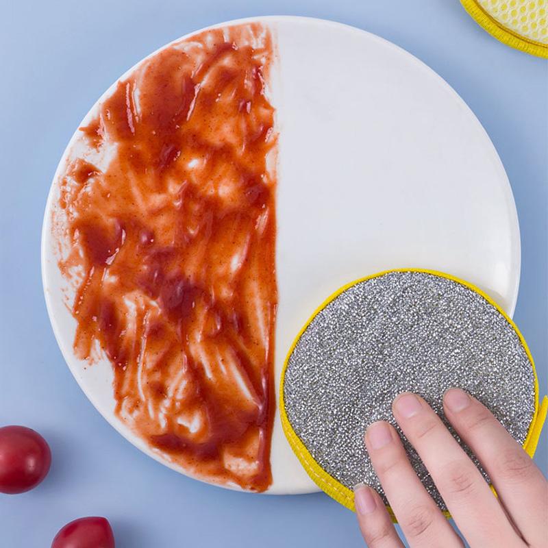 5/10pcs Double Side Dishwashing Sponge Pan Pot Dish Wash Sponges Household Cleaning Tools Kitchen Tableware Dish Washing Brush