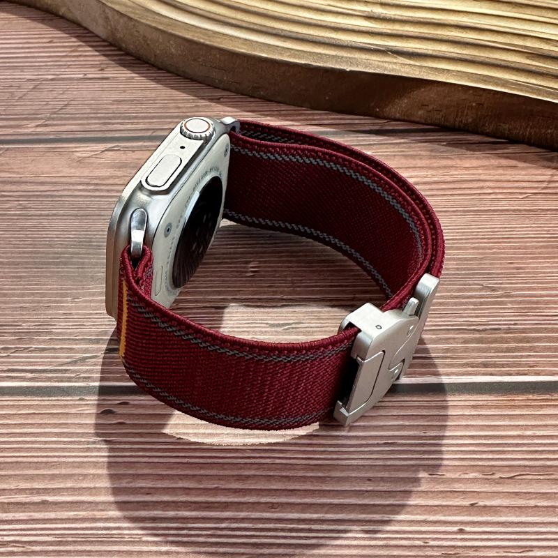 Compatible Reflective Nylon Band for Apple S11/10987 and Huawei GT65Pro Watches