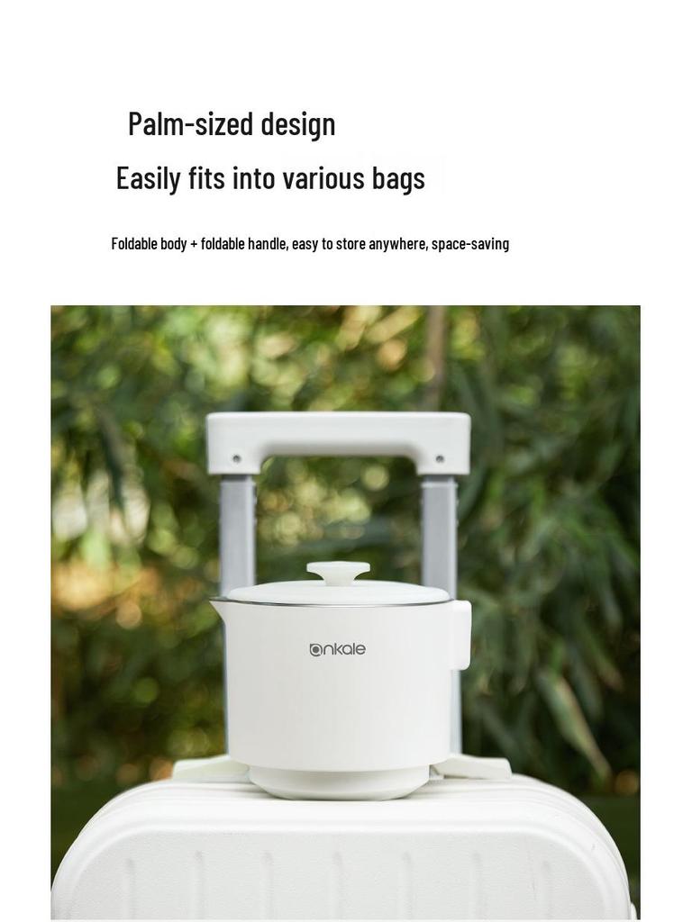 Ankale Foldable Travel Electric Kettle: Portable, Automatic 316 Stainless Steel Water Boiler for Business Trips