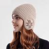 Thermal Winter Knitted Hat Windproof Ear Protection Hat Universal Fit Warm Knit Cap  Winter Cycling