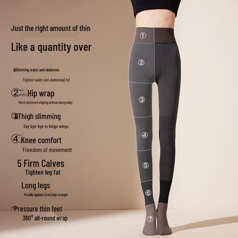 MaoRen Damen High-Waist Schlankmachende Druck-Leggings