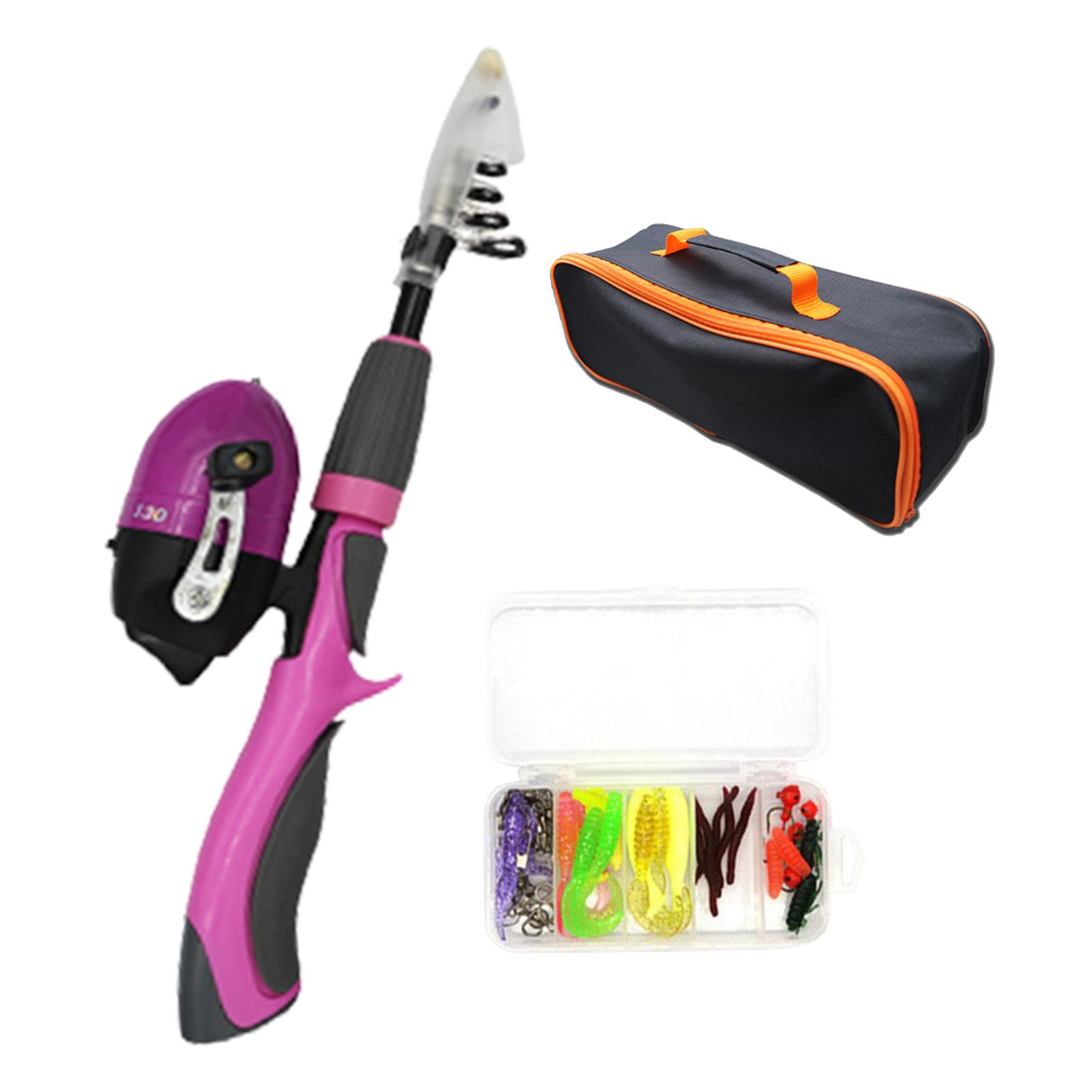 

Kids Fishing Rod with Carry Bag Telescopic Fishing Rod and Reel Combo Kits for Outdoor Fishing Youth Boys Girls Birthday Gifts