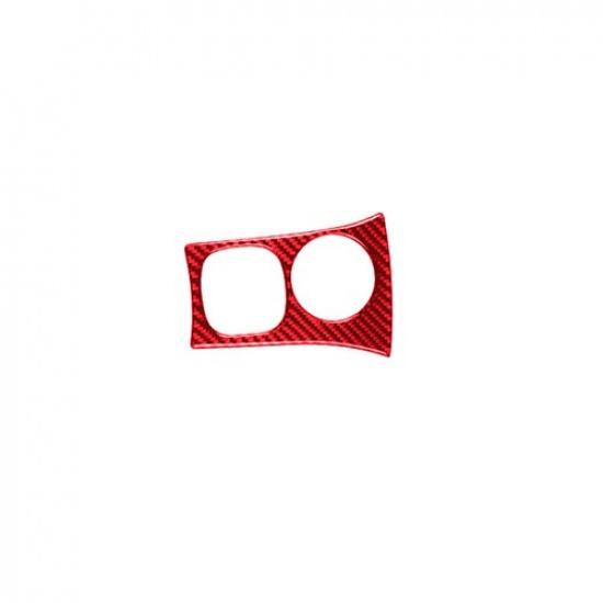 Red Carbon Fiber Ignition Switch Cover Trim For Chevrolet Corvette C5 1998-2004