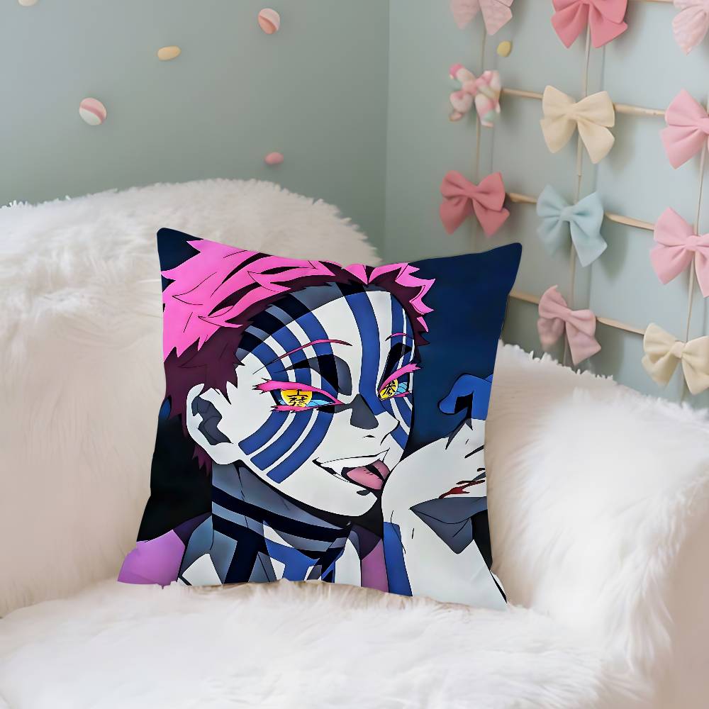 Anime DDemon Slayer AAkazaS Cute Case Plush Fabric Soft Pillowcase Double Sided Print Cushion Cover Household Gifts