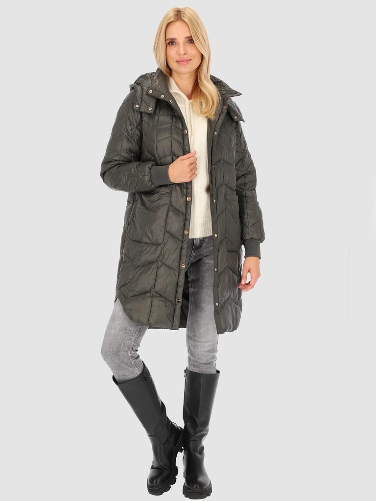 WOMEN' QUILTED JACKET WITH SIDE SPLIT
