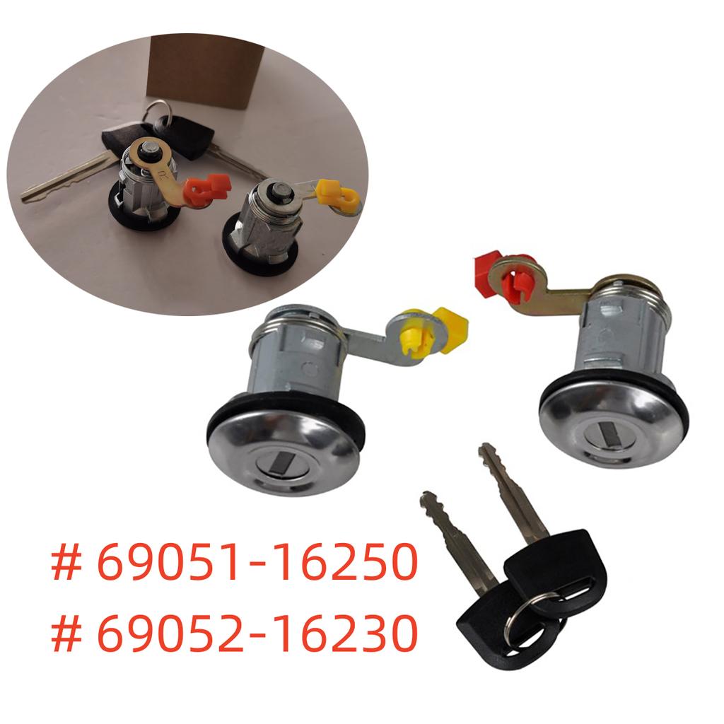 New Door Lock Set with Keys 69051-16250 69052-16230 For 1995-2000 Toyota Tercel