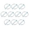 10 Pcs Pin Ring Clips Carbon Steel Annular Pin Ring Clips Clamp Linkage Locking Pin for Bike Trucks Boat Trailers