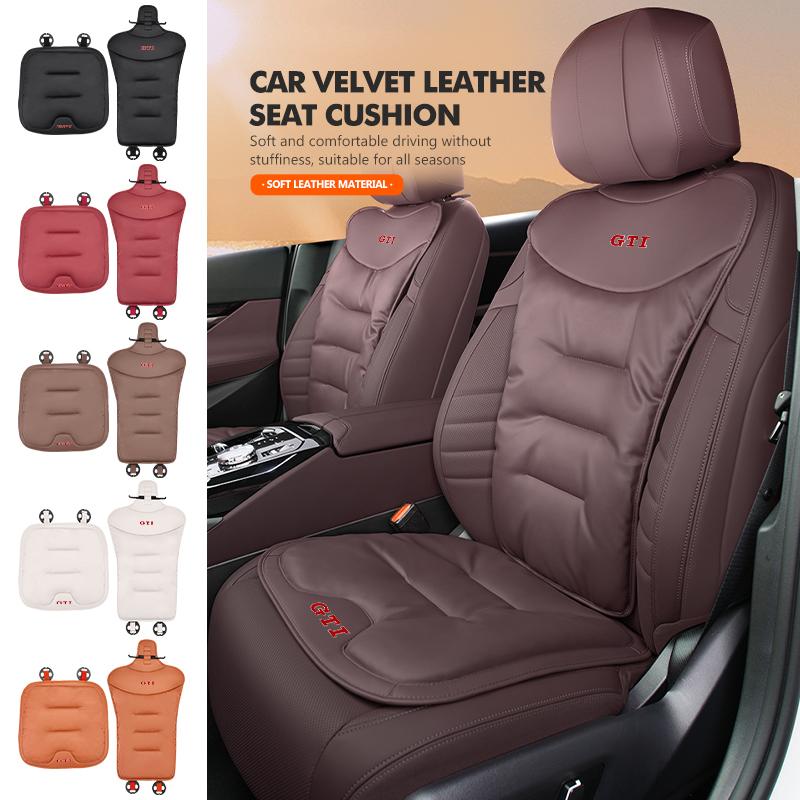 For Volkswagen VW Universal Car Seat Cushion Velvet Leather Auto Seat Pad Soft Touch Beetle CC B5 B6 B7 EOS GTI MK2 MK4 MK5 MK6 ze3