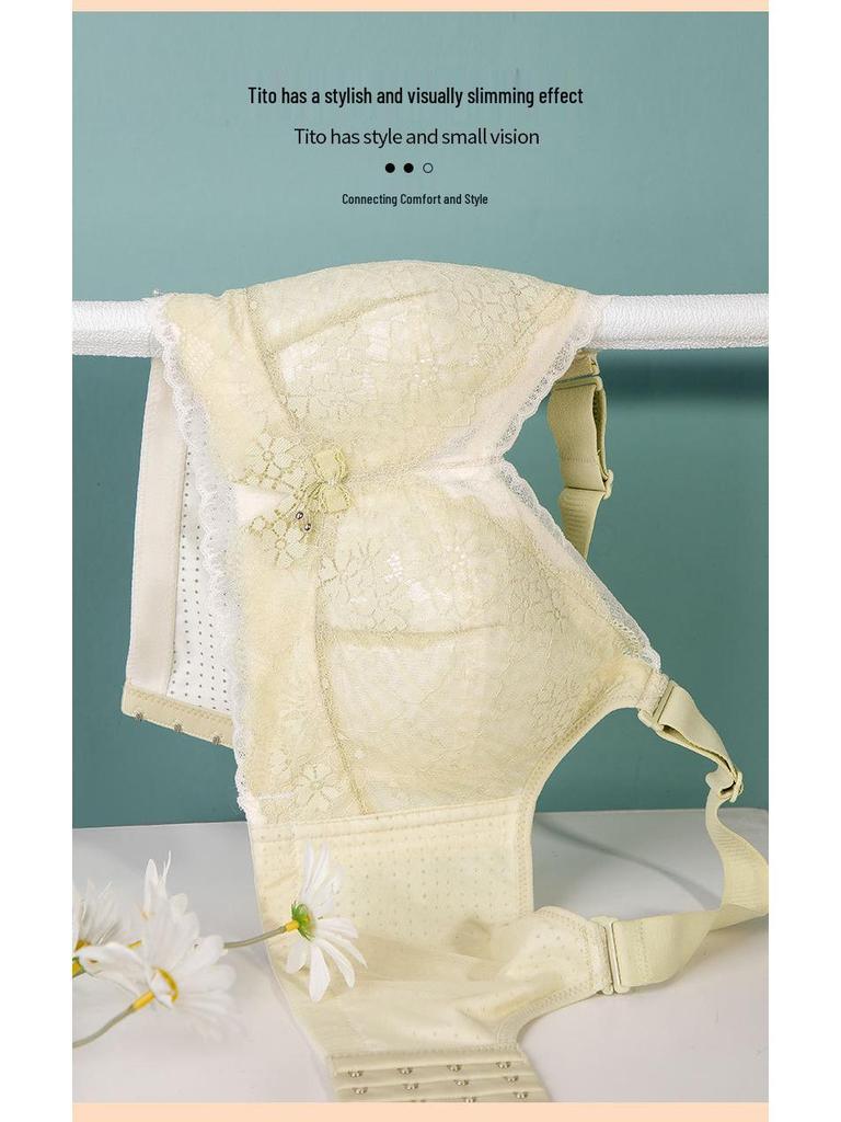 Plus Size Thin Full Cup Bra - Wirefree, Anti-Sagging Support for a Smaller Look