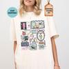 Comfort Colors® Teacher Life Collage Shirt, Teacher Stamp Tshirt, Librarian Scrapbook Tee