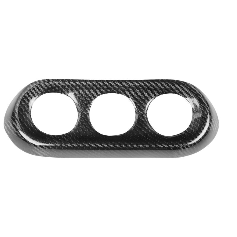 For Mitsubishi Lancer EVO 10th 2008-2015 Real Carbon Fiber Central Air Conditioning Knob Panel Cover Car Accessories Decorative