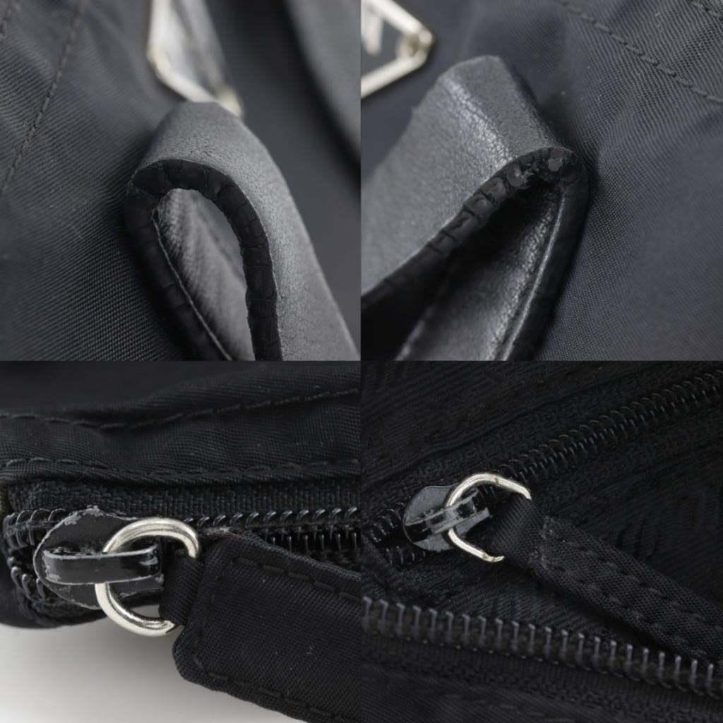 PRADA Handbag black Nylon Women Used