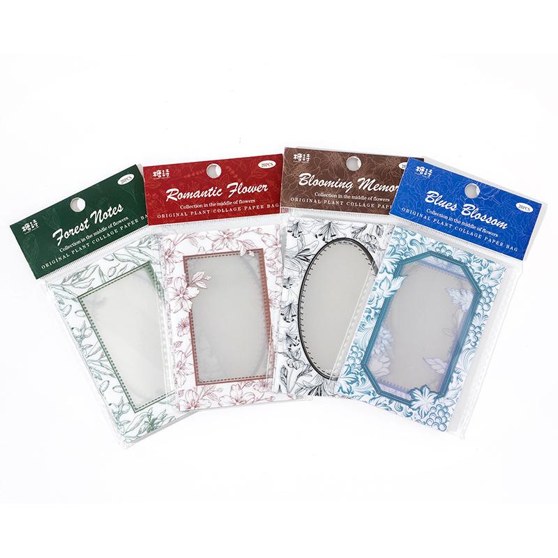 20 pcs/lot Hollow Frame Series Stickers Decorative collage Scrapbooking Diary Album Stationery Sticker hand made Craft Supplies