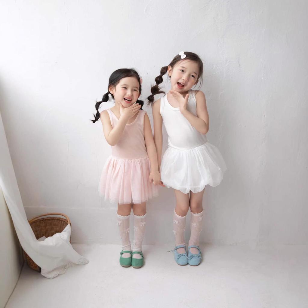 HA1833 Sommer-Kniestrümpfe für Mädchen im koreanischen Stil - Prinzessinnen-Design, Mückenschutz