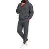 Unisex Zip Up Hooded Sweatshirt and Jogger Pants 2 Piece Set for Casual Streetwear