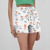 Damen Casual Sommer Elastische Strandshorts Print Casual Shorts