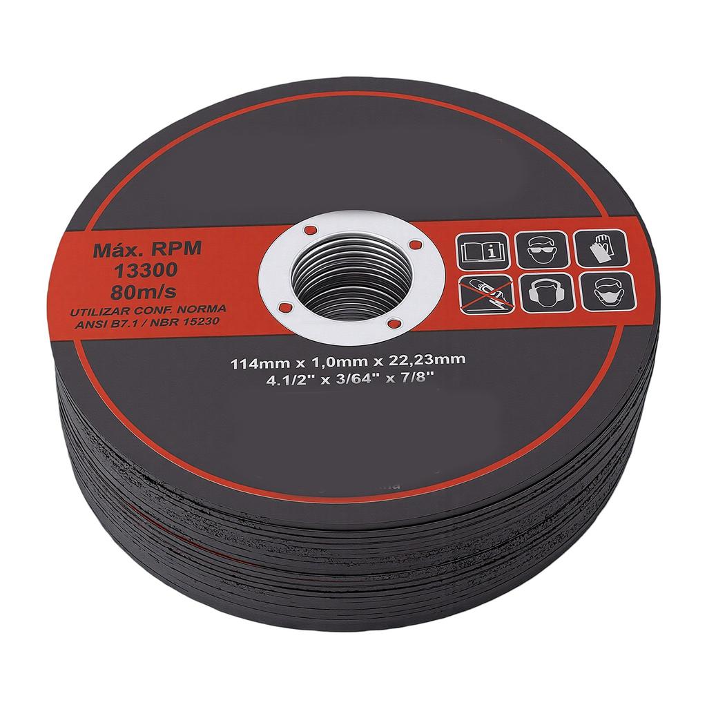 50 Pcs 4 1 2 Inch Cutting Disc 7 8 Inch Arbor 0.045 Inch Thickness Saw Blade for Angle Grinder Metal Panel