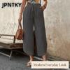 JPNTKY Dámské Módní Ležérní Jednobarevné Tištěné Kalhoty & Capris