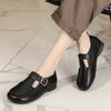 Fashion GKTINOO 100% Genuine Leather Shoes Woman Flat Shoes Loafers Large Size 43 Spring Autumn Shoes Comfort Soft Sole Flats Shoes