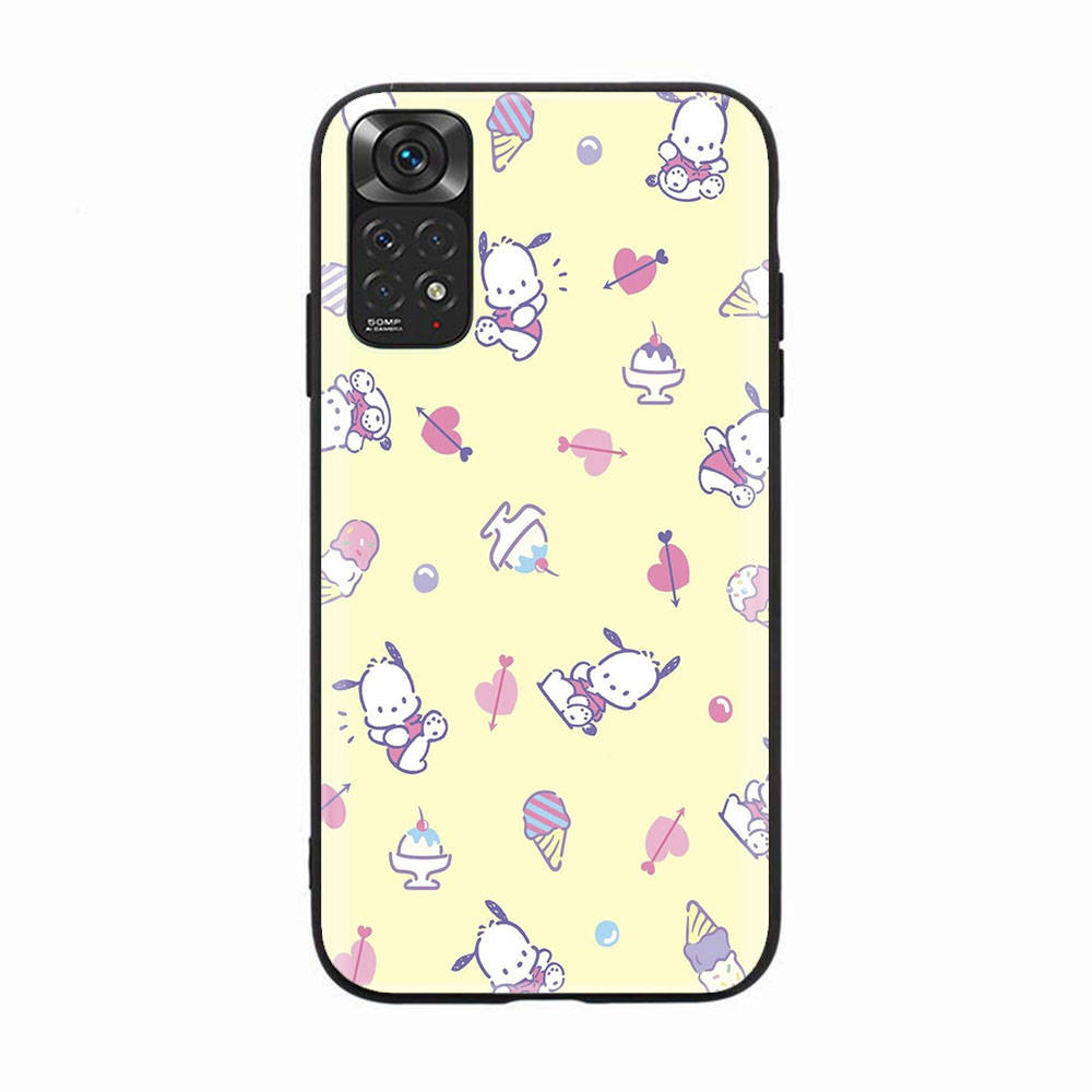Black Case for Samsung Note 20 Lite S24 Ultra S23 A03 A05 A06 A11 A71 A15 A16 A13 A24 A25 A33 A52 A53 A50 M55 M35 Plus H-31 Pochacco