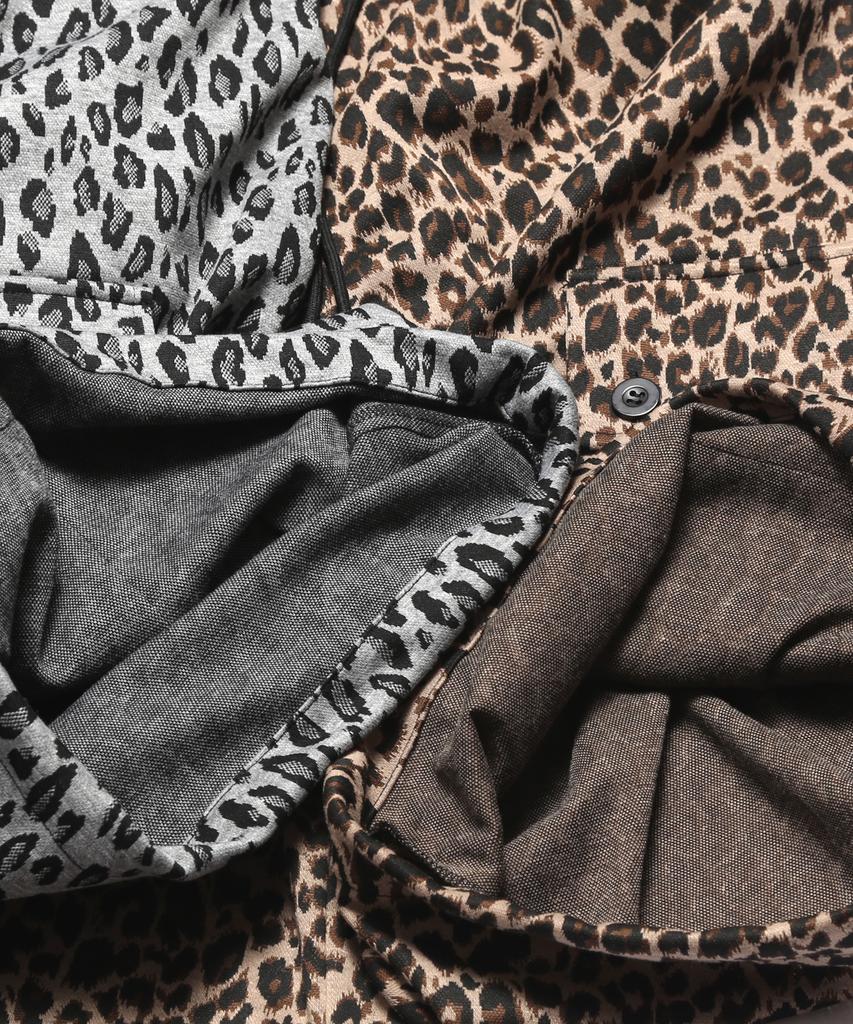 ROCKPSYCHO Leopard Bermuda Shorts Brown