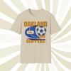 Men's and Women's T-shirts Oakland Clippers 1966 NPSL Vintage Offset Printed Soccer T-Shirt