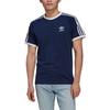 Adidas Originals Trefoil Logo Striped Crew Neck Short Sleeve T-Shirt Men T-Shirts Blue HK7279