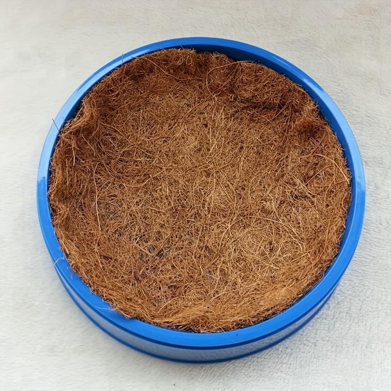 6pcs Pigeon Nesting Bowls with Coconut Fiber Mats Durable Plastic Bird Breeding & Hatching Set for Racing Pigeons Doves Quails