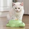 Plastic Rotating Pet Bowl For Dog  Featuring Treat Dispensing  Animal Feeder Toy Training Design