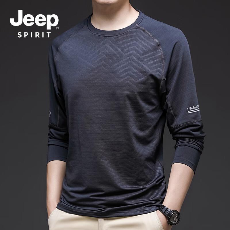 

JEEP SPIRIT Men s Long Sleeve Sports T-Shirt 702095 XL