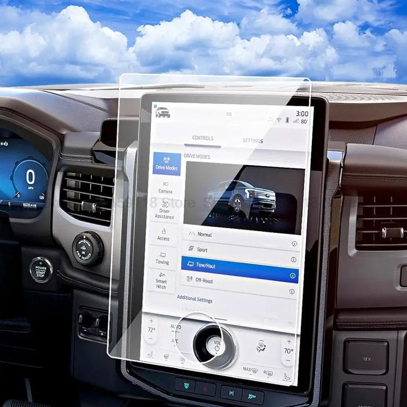 Tempered Glass Screen Protector For Ford F150 Lightning / Expedition -2024 LCD GPS Navigation anti-scratch  Film