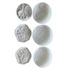Flower Carved Resin Mold with Hole for DIY Art Craft Hanging Decorations Soap Gypsum Ornaments Valentine Gift Home Decor