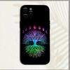 Tree of Life Space Phone Case For iPhone 16,15,14,13,12,11,Pro,X,XS,Max,XR,Plus,Mini Soft Black Cover