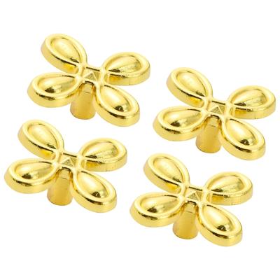 4lots Clovers Cabinet Pull Retros Brasses Heavy Type Zincs Alloys Handle for Cupboard Dresser Drawers