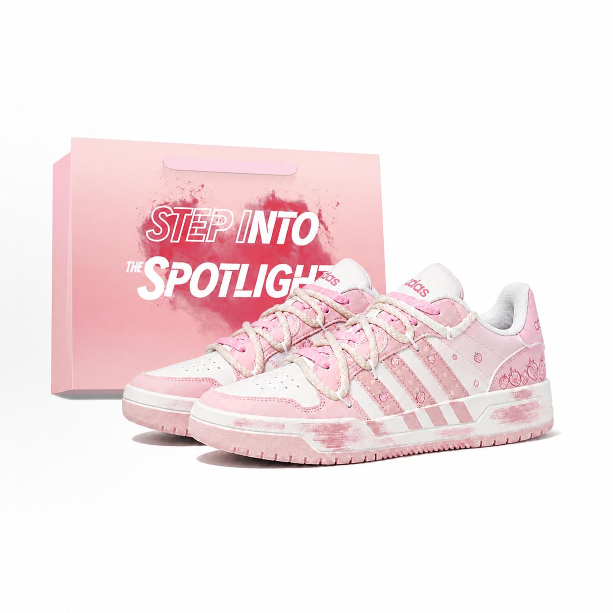 

Adidas ENTRAP Strawberry Pie Slip Resistant Cushioning Abrasion Resistant Lightweight Low top Skateboard Shoes Unisex IE3904(Team942-) 37⅓