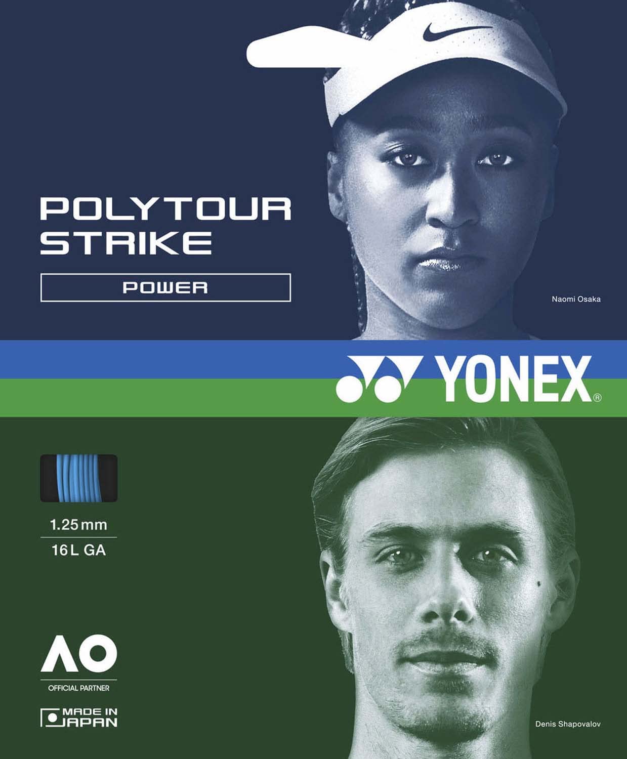 

YONEX Tennis strings and guts POLYTOUR STRIKE 130 Polytour Strike 130 PTGST130 [Postage available] синій