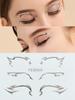 1pc 3D Metallic Face & Eye Stickers, Waterproof Eyeliner Tattoo for Halloween, Festival & Stage Makeup