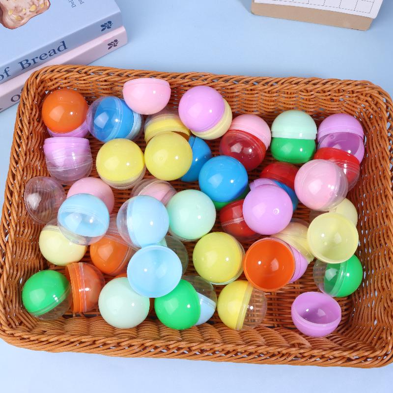 DIY Hollow Balls; 50 Plastic Fillable Ornaments for Home Decor; Party Favors; Wedding Presents