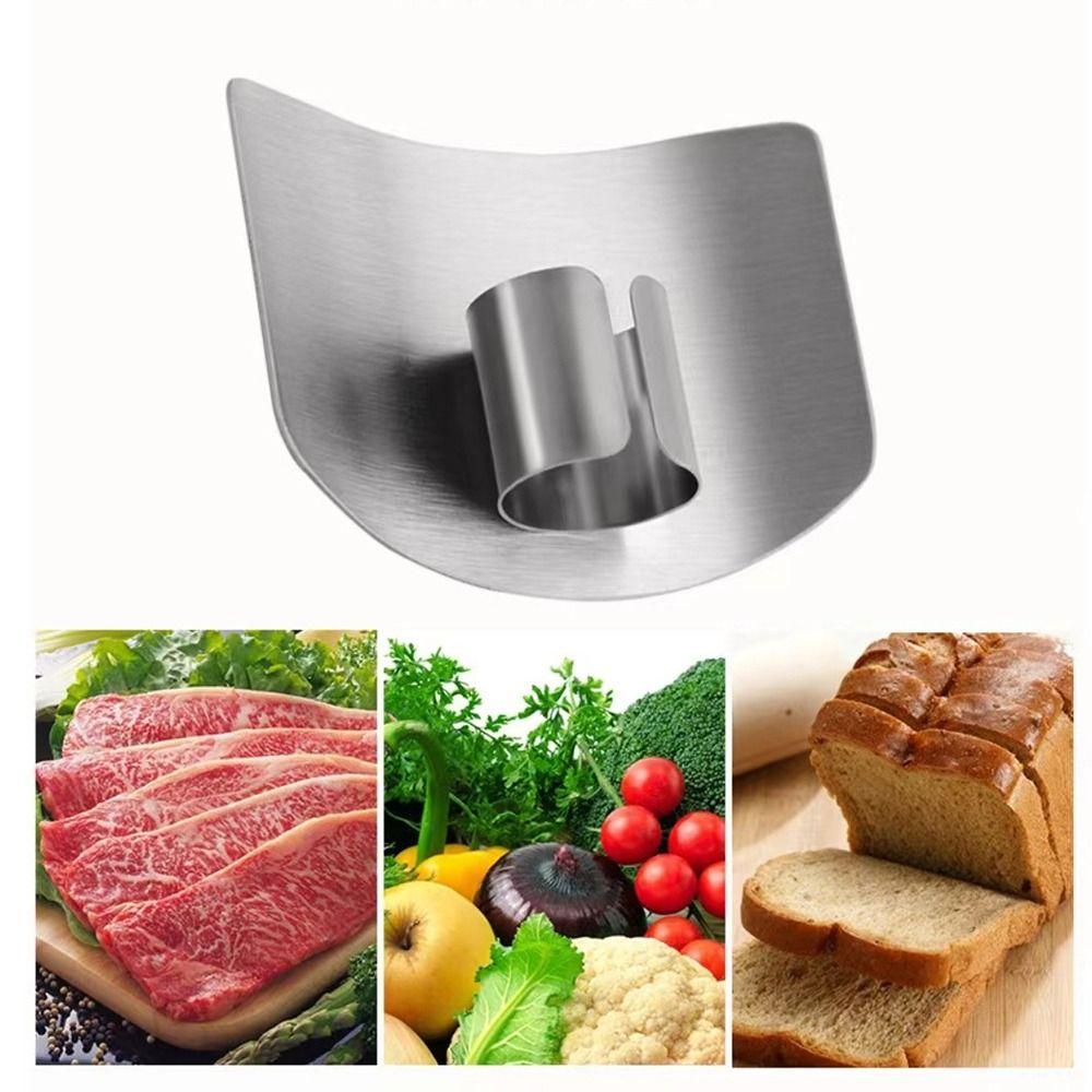2/4 Pcs Single/DoubleFinger Stainless Steel Finger Protector Adjustable Multifunction Anti-cut Finger Guard Anti-corrosion