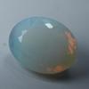 Lab-Created Yellow Opal Loose Gemstone Ethiopian Multi-Color 67 ct Oval Cut October Birthstone Gift