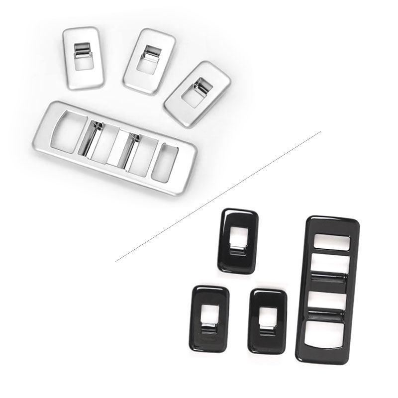 For Land Rover Range Rover Sport RR Sport  2014 2015 2016 2017 ABS Car Interior Door Window Lift Switch Button Frame Cover Trim