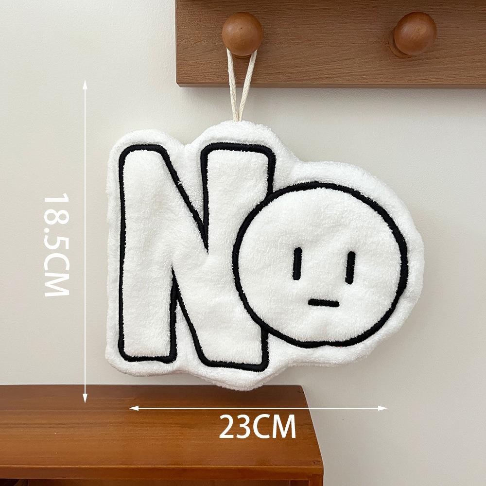 Cartoon Toilet Handkerchief Coral Fleece Washcloth Creative Bathroom Kerchief  for Kitchen&Bathroom