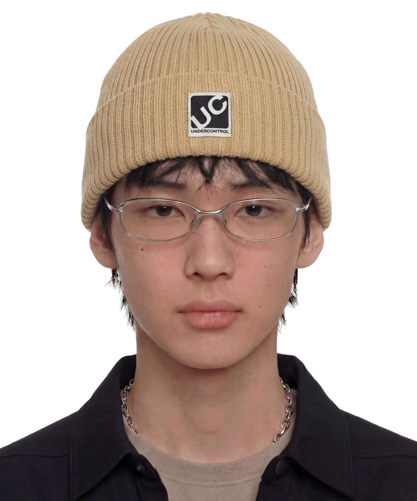 Eondeokeonteulol All-Season Thin Long Beanie Cotton Knit Unisex Logo Beanie Hat Beanie / Cross Box Logo / D Lemon