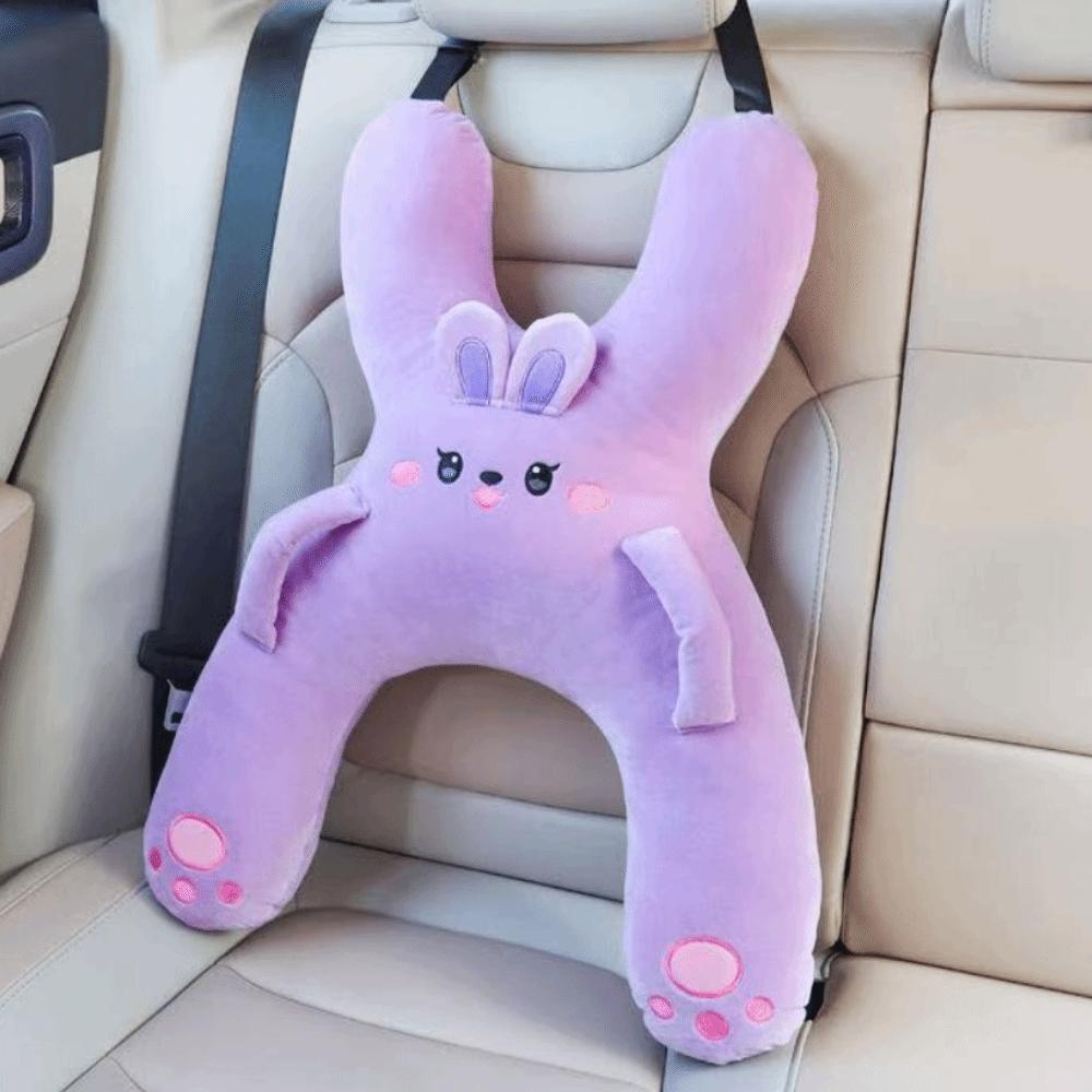 Cute Cartoon Car Headrest Removable Head Support Child Sleeping Pillow Breathable Comfortable Car Mounted Pillow Travel Comfort