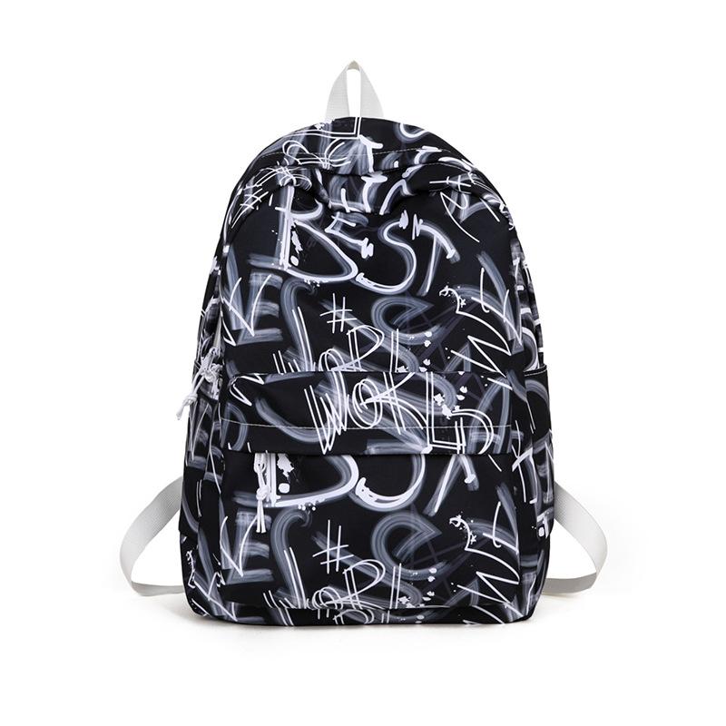 Student School Bag Large Capacity Backpack Graffiti Women's Backpack