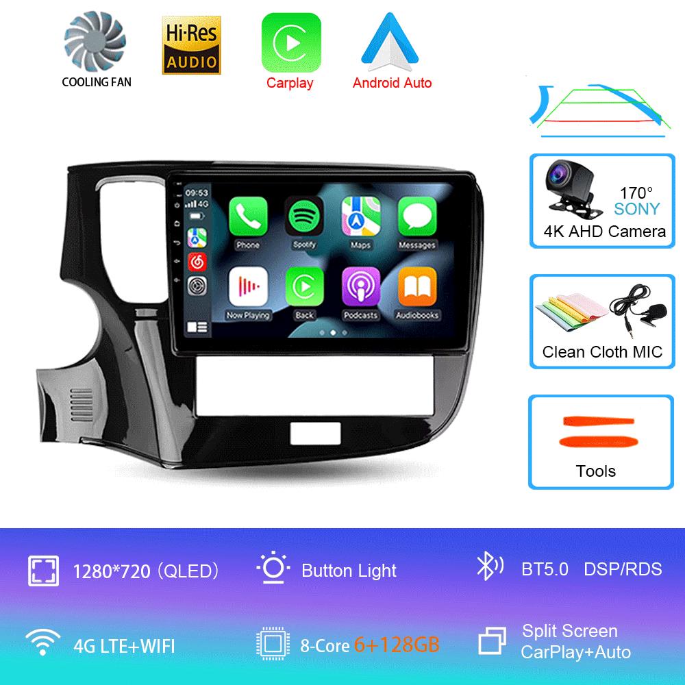 Android 14 Car Radio For Mitsubishi Outlander 3 III GF0W GG0W 2018 - 2021 Multimedia Video Player Navigation Stereo GPS
