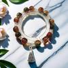 Daisy Popcorn Beaded Bracelet: Elegant Women's Hand Jewelry