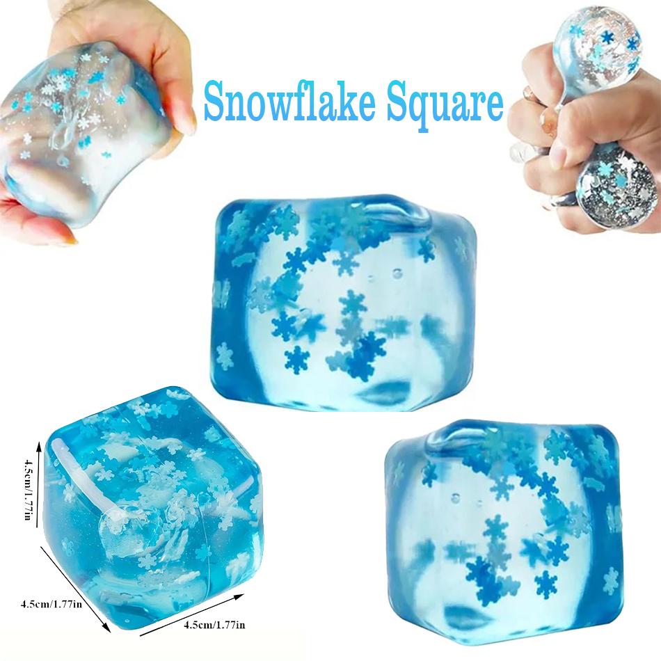 Stress Cube Squishy Fidget Toys For Relaxation High Density Gel Filled Fidgets For Classroom Sensory Calming Toys For Kids Adult