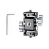 1Set Two Head Camera Holder for Various Accessories Offers Full Angle Adjustability for Professional Filming